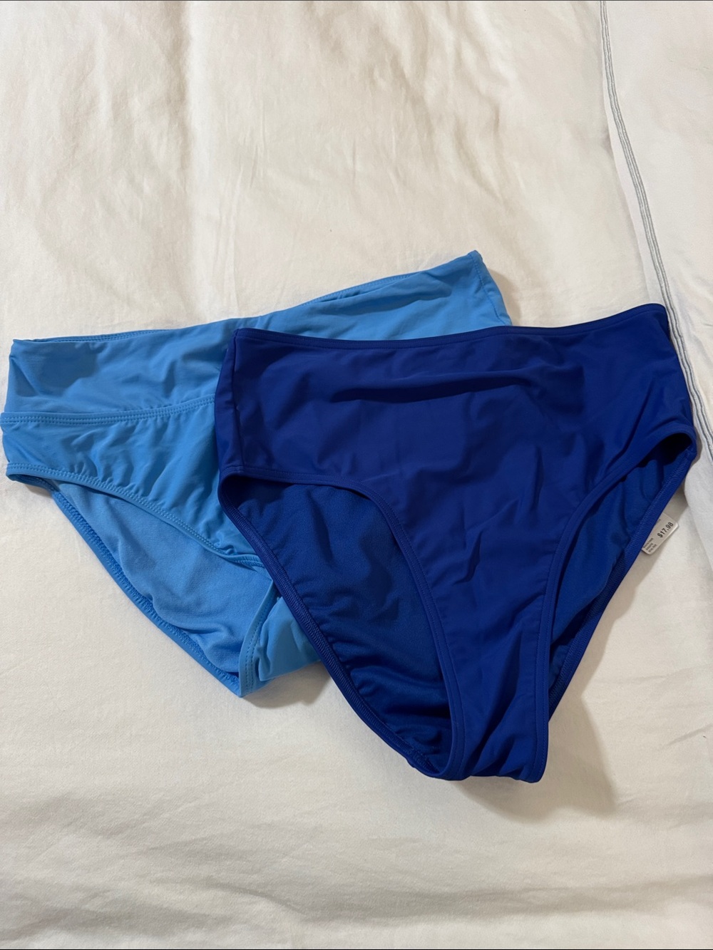 adidas Two-Pair Blue Bikini Bottoms - Light & Deep Blue